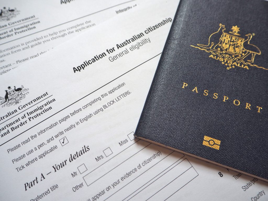 Australia passport application visa